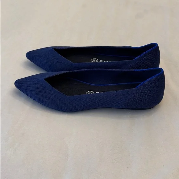 EUC! Rothy's The Point Navy Blue Flats, sz 8.5 - Picture 3 of 6
